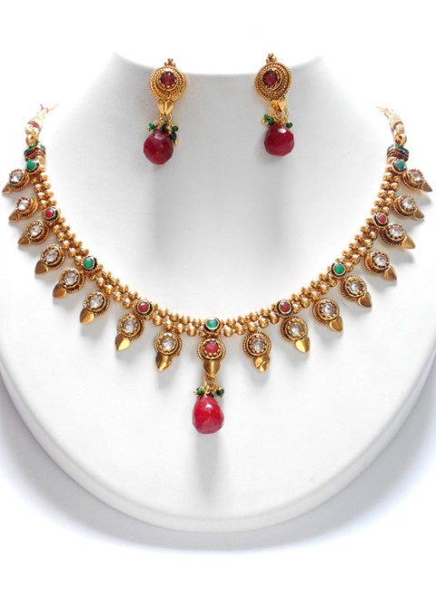 Polki Necklace Set